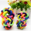 Colorful Rubber Training Chew Ball for Cats and Dogs